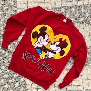 Vintage Disney Mickey & Minnie Crewneck Sweatshirt